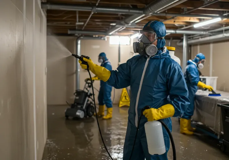 Basement Sanitization and Antimicrobial Treatment process in Sarita, TX